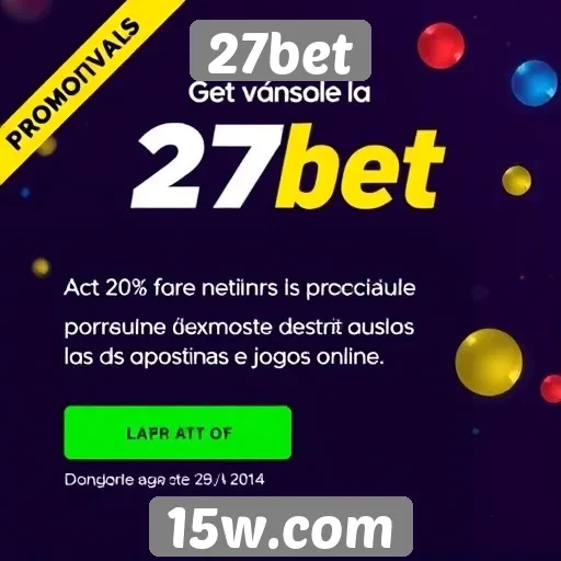 Ofertas promocionais disponíveis no 27bet
